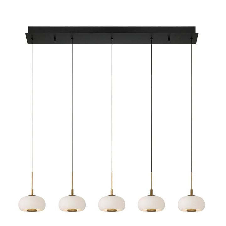 Lanterns 5 Light Linear LED Chandelier-Fullstarlighting