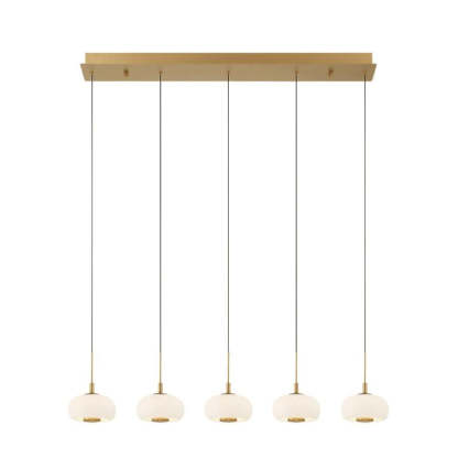 Lanterns 5 Light Linear LED Chandelier-Fullstarlighting