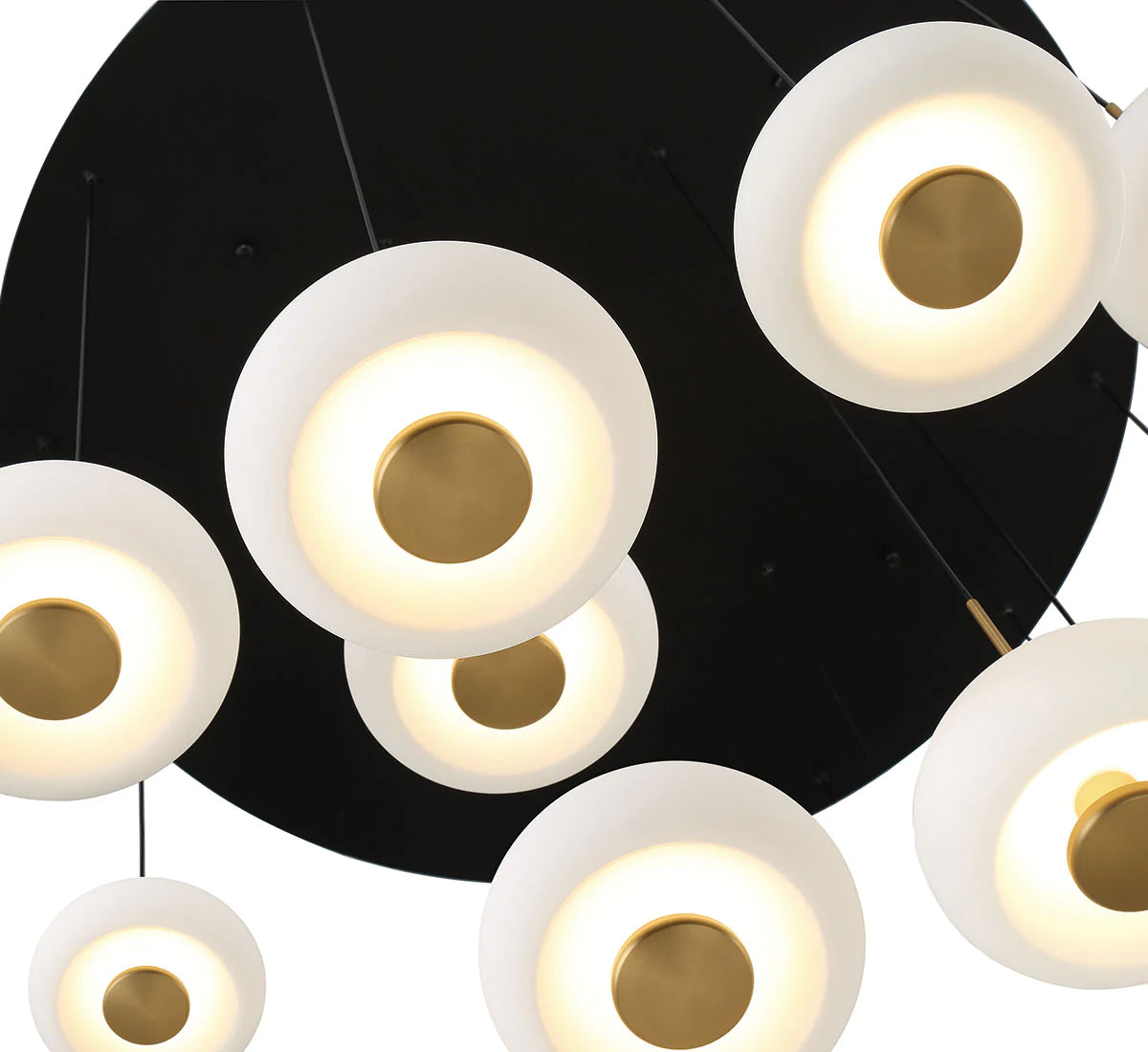 Lanterns 9 Light Round LED Chandelier-Fullstarlighting