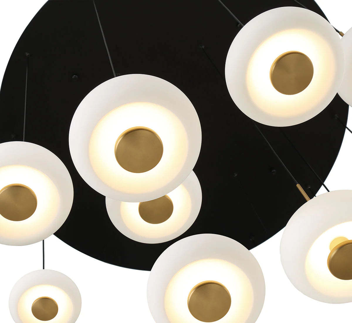 Lanterns 9 Light Round LED Chandelier-Fullstarlighting