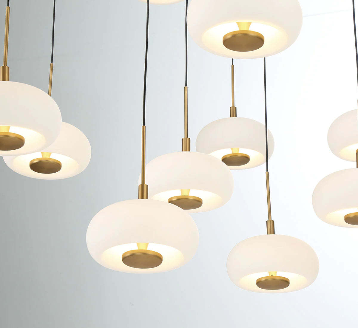 Lanterns 9 Light Round LED Chandelier-Fullstarlighting