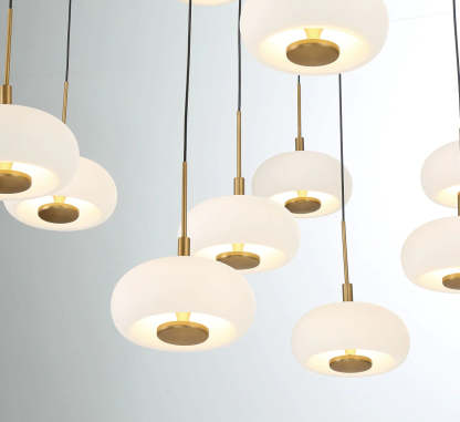 Lanterns 9 Light Round LED Chandelier-Fullstarlighting