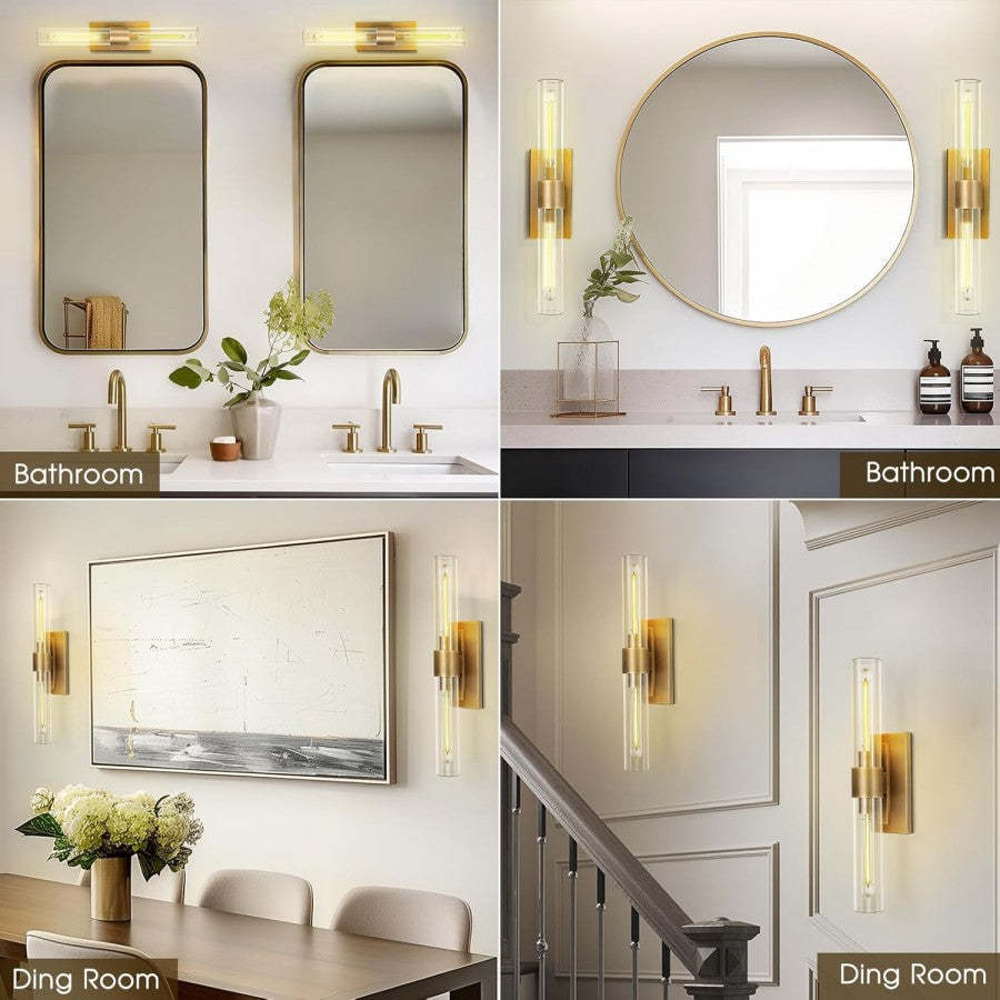 Rachel Glass Linear Sconce