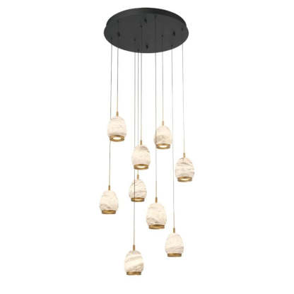 Leemy Round LED Chandelier-Fullstarlighting