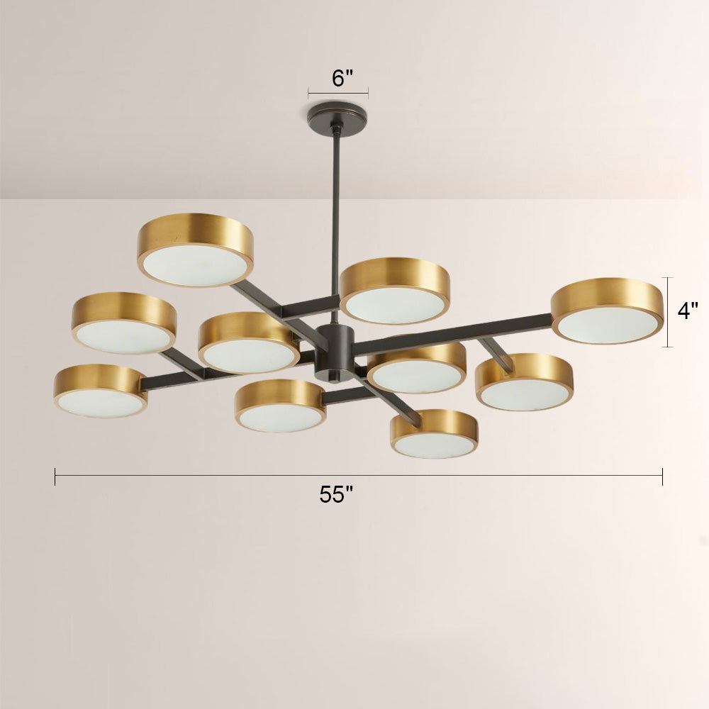 Lena Large Starburst Chandelier-Fullstarlighting