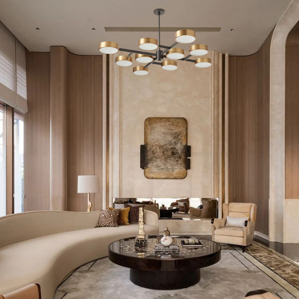 Lena Large Starburst Chandelier-Fullstarlighting