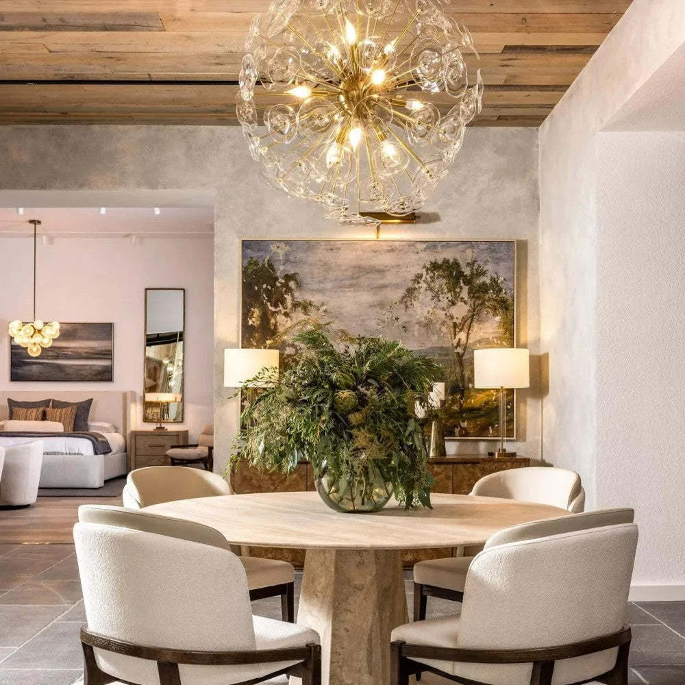 Lili Glass Round Chandelier