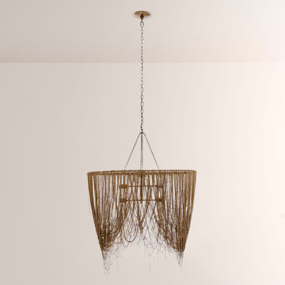 Lindsay Oval Chains Chandelier-Fullstarlighting