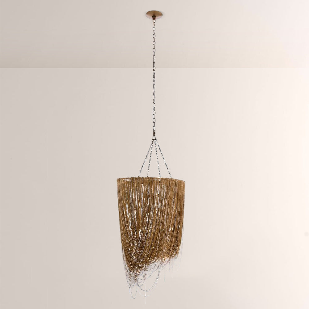 Lindsay Oval Chains Chandelier-Fullstarlighting