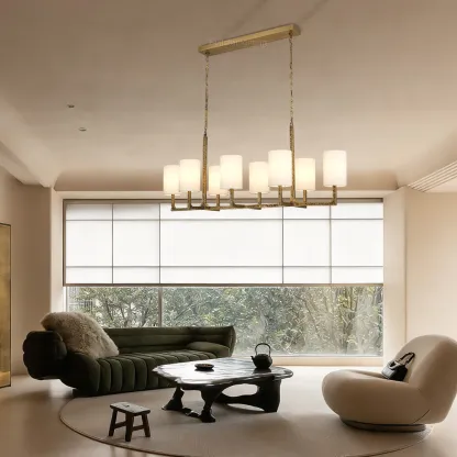 Wright Linear Chandelier 54"L 72"L-Fullstarlighting