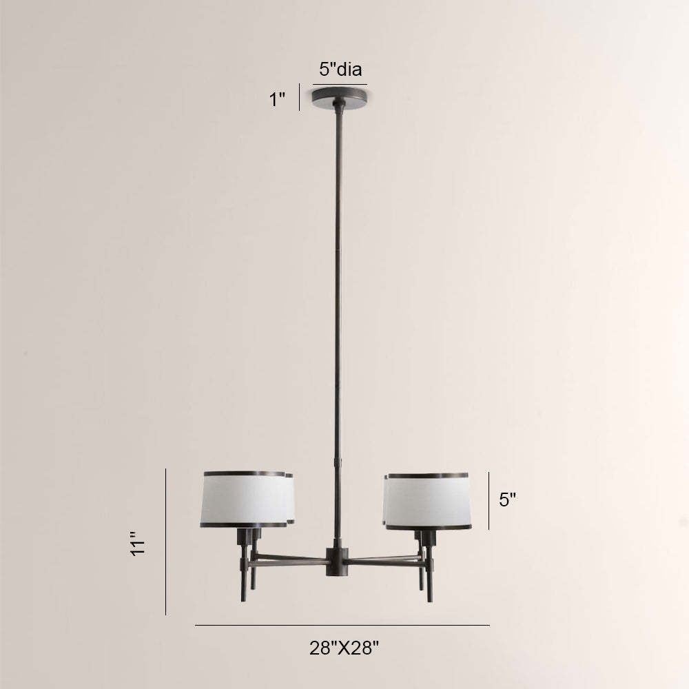 Lizs 4-Light Round Chandelier-Fullstarlighting