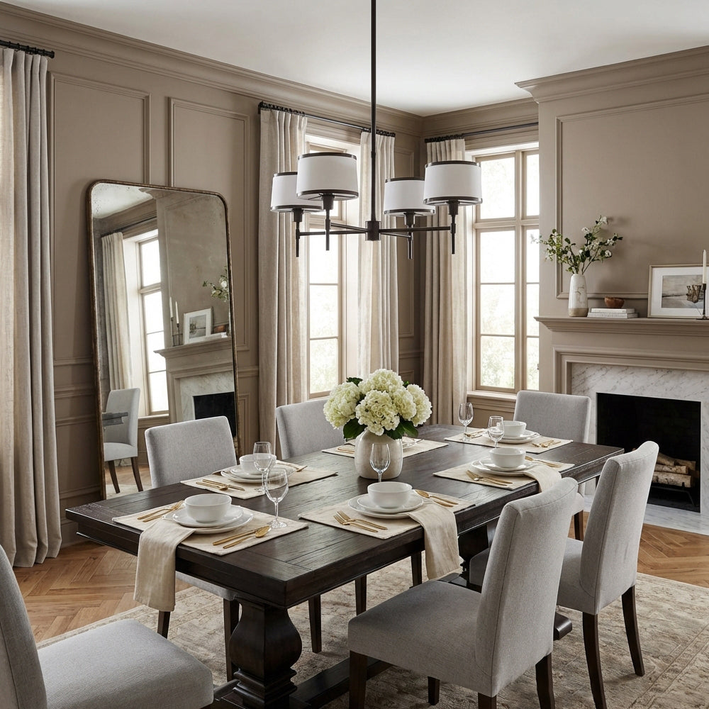 Lizs 4-Light Round Chandelier-Fullstarlighting