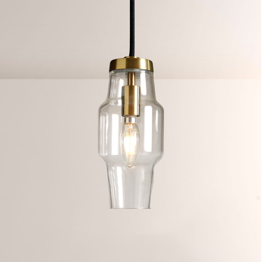 Lumi Clear Glass Pendant-Fullstarlighting