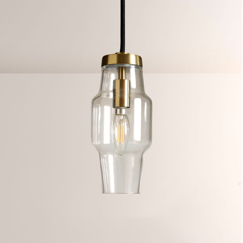 Lumi Clear Glass Pendant-Fullstarlighting