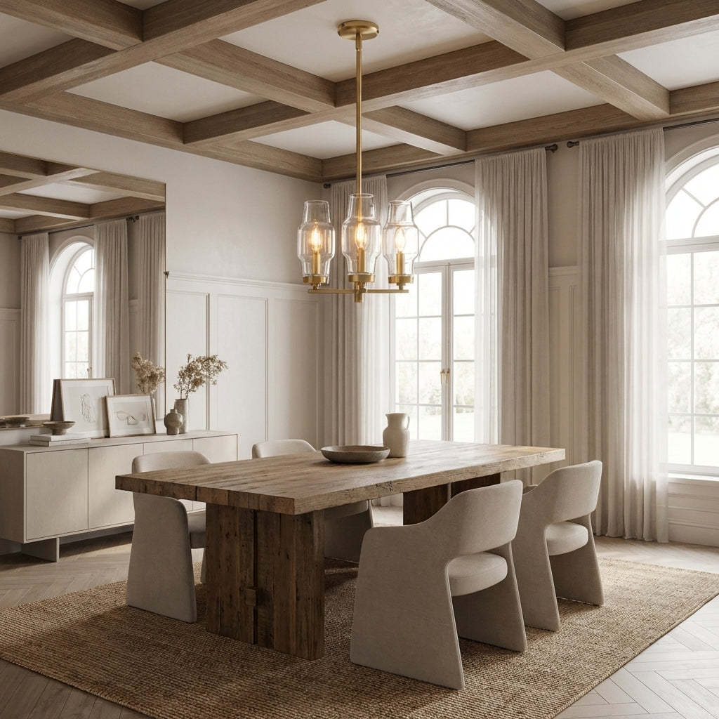 Lumi Clear Glass Semi Flush Mount-Fullstarlighting