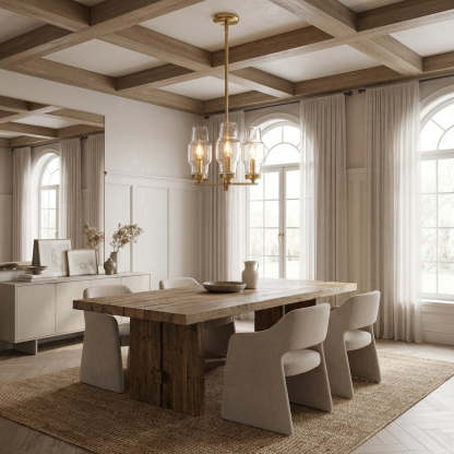 Lumi Clear Glass Semi Flush Mount-Fullstarlighting