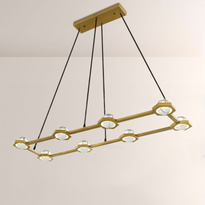 Genius Rectangular Chandelier 54"