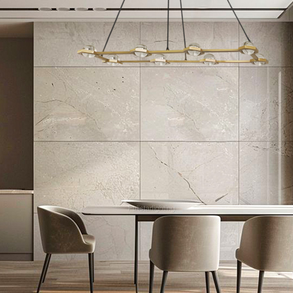 Genius Rectangular Chandelier 54"