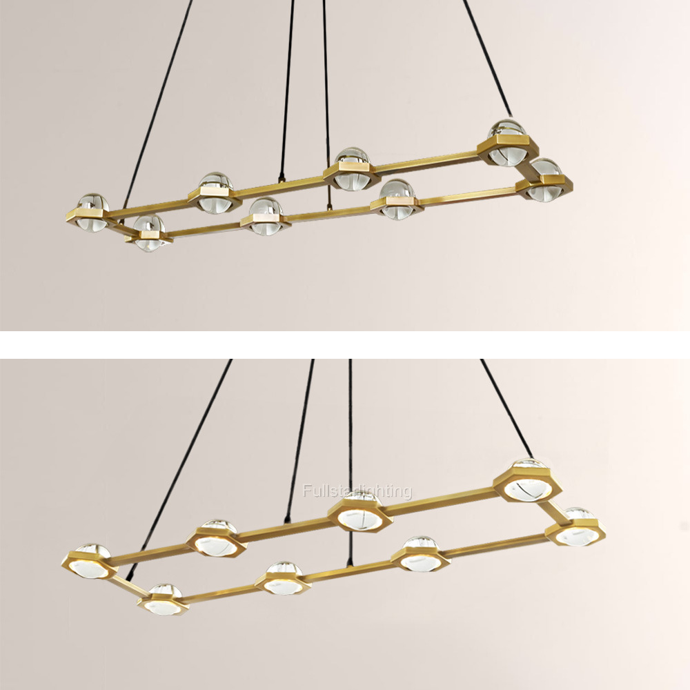 Genius Rectangular Chandelier 54"