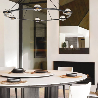 Genius Round Chandelier 60"-Fullstarlighting