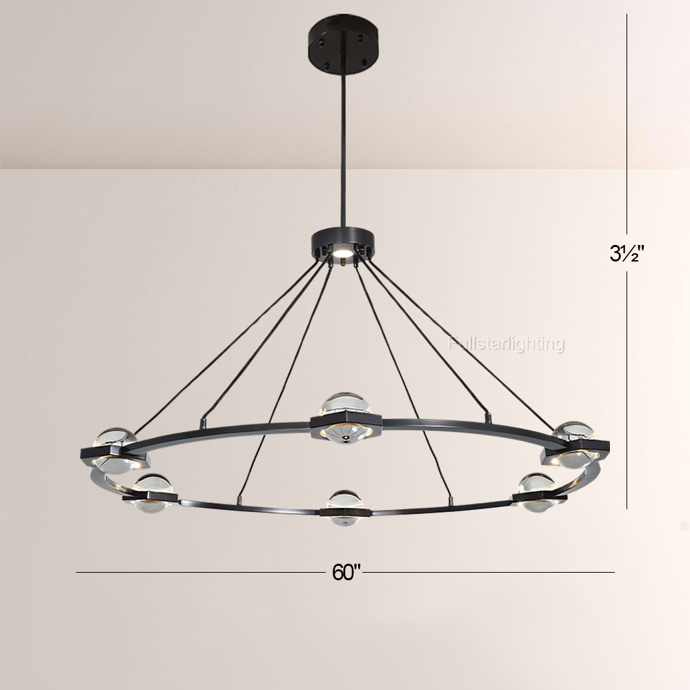 Genius Round Chandelier 60"-Fullstarlighting