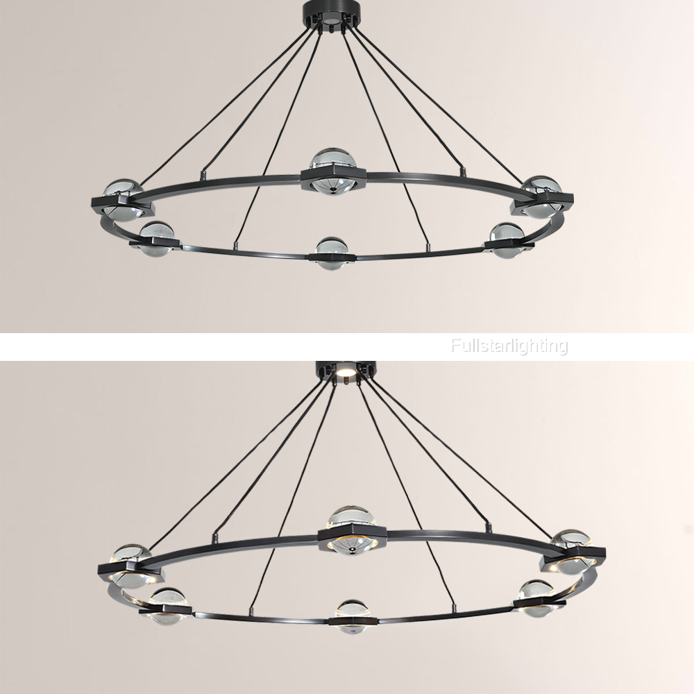 Genius Round Chandelier 60"-Fullstarlighting