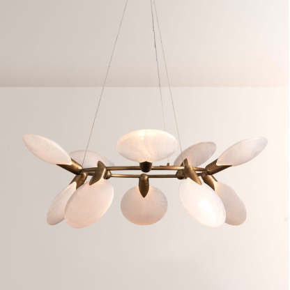 Lylam Glass Round Chandelier-Fullstarlighting