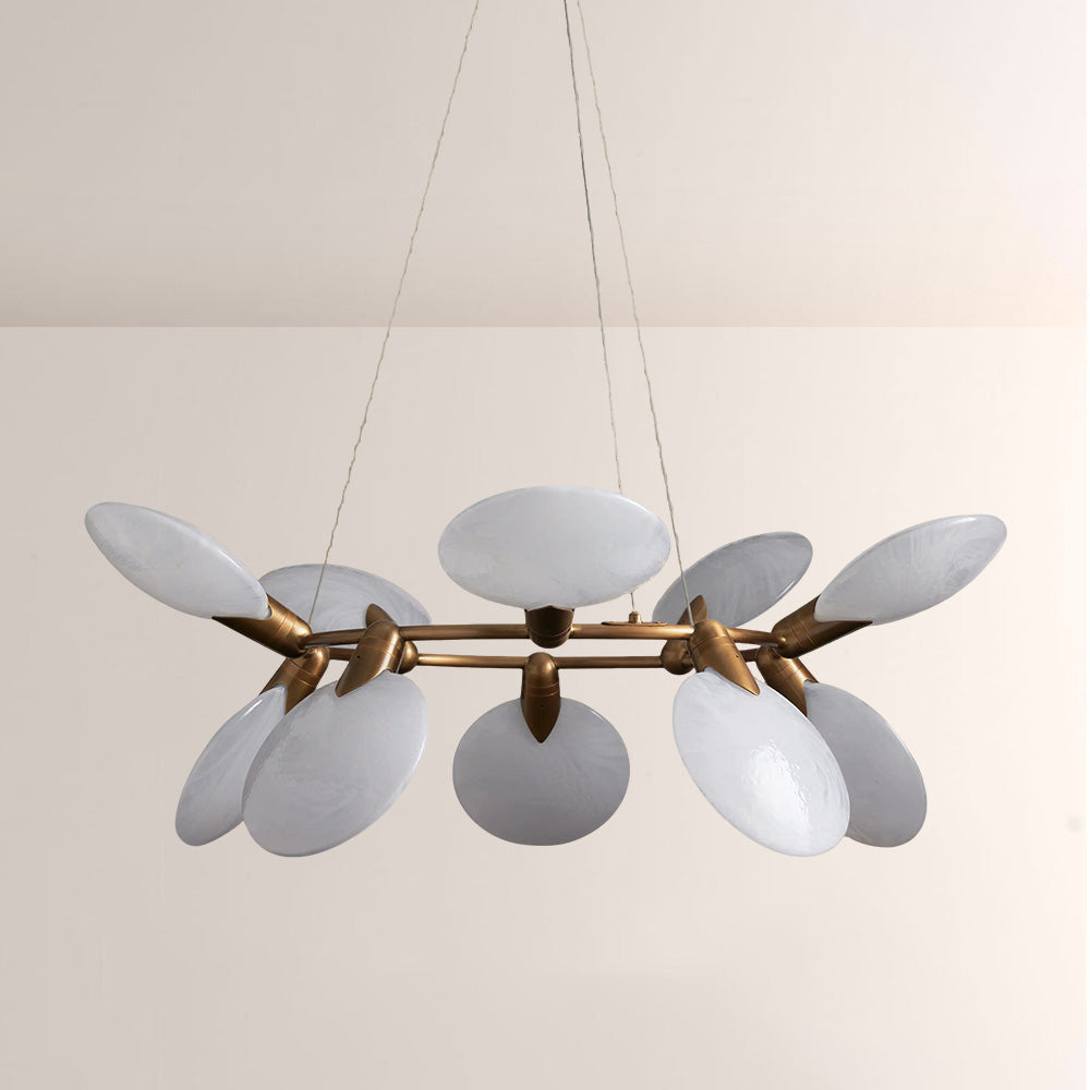 Lylam Glass Round Chandelier-Fullstarlighting