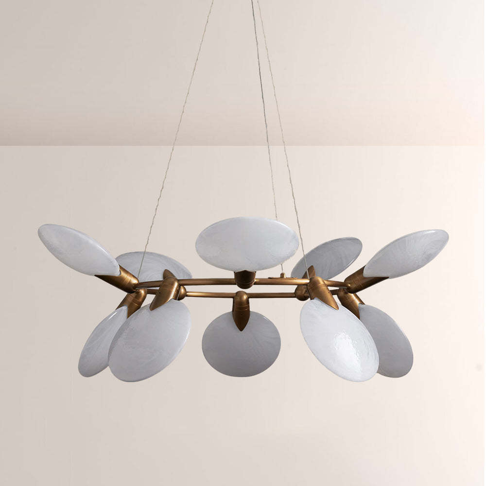 Lylam Glass Round Chandelier-Fullstarlighting