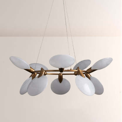 Lylam Glass Round Chandelier-Fullstarlighting