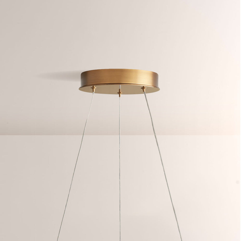 Lylam Glass Two-Tier Round Chandelier-Fullstarlighting