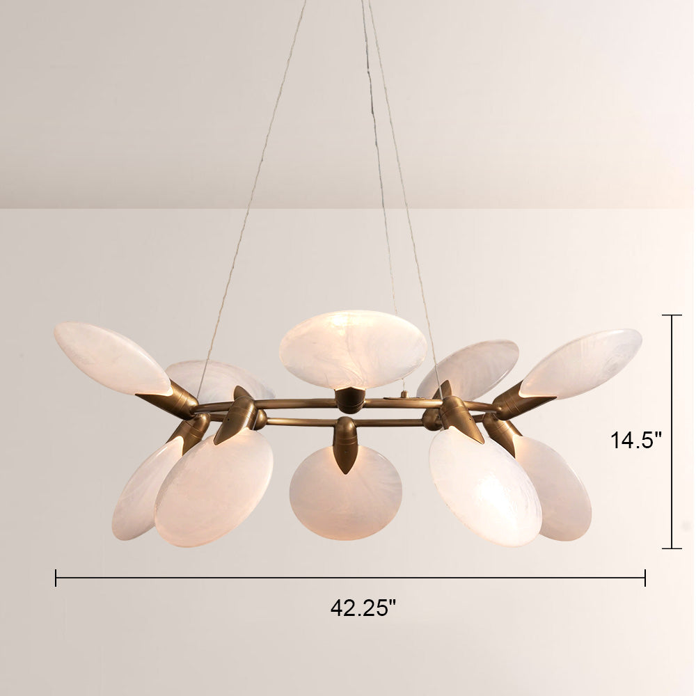 Lylam Glass Round Chandelier-Fullstarlighting
