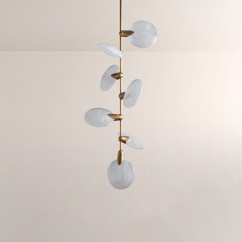 Lylo Nautilus Glass Disc Pendant-Fullstarlighting