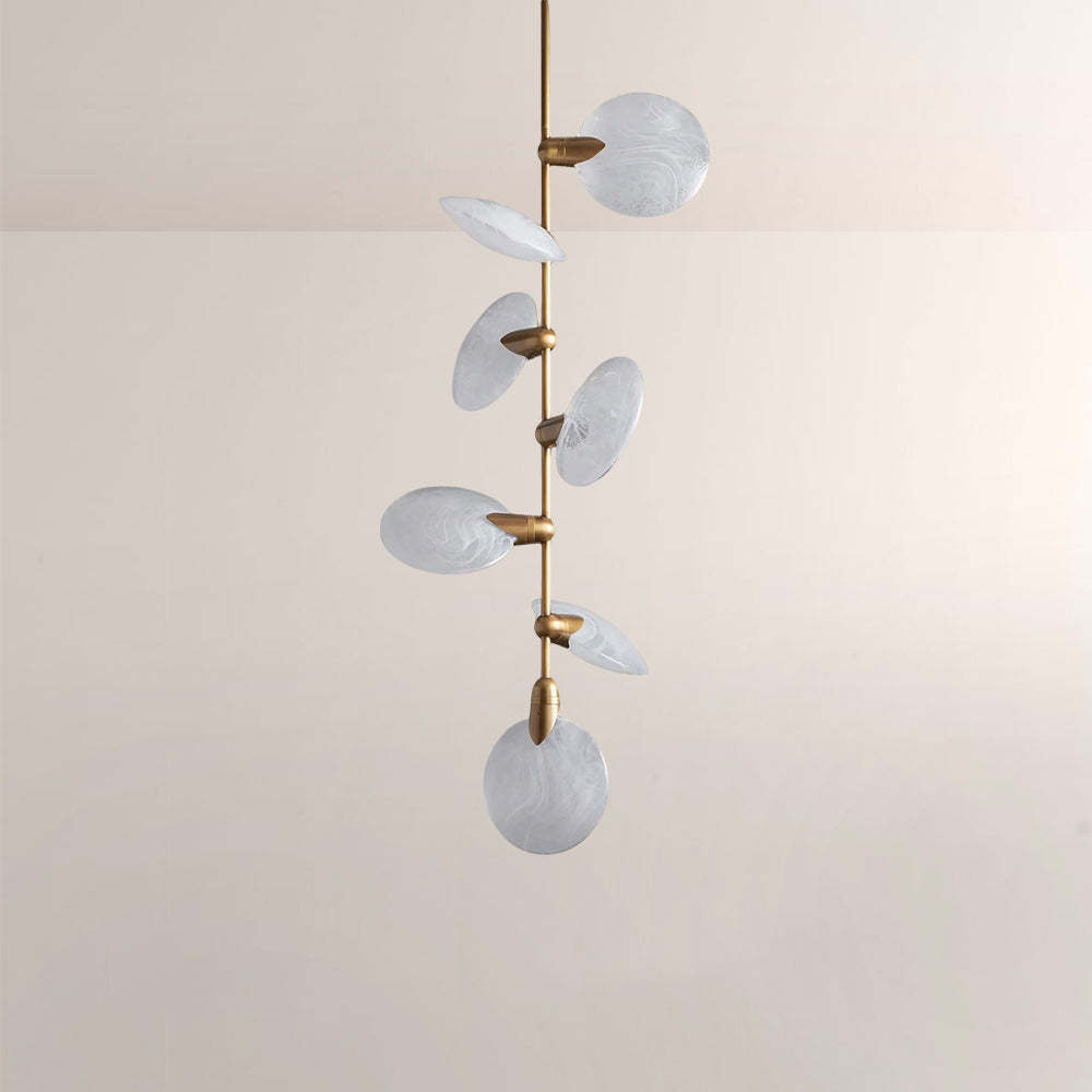 Lylo Nautilus Glass Disc Pendant