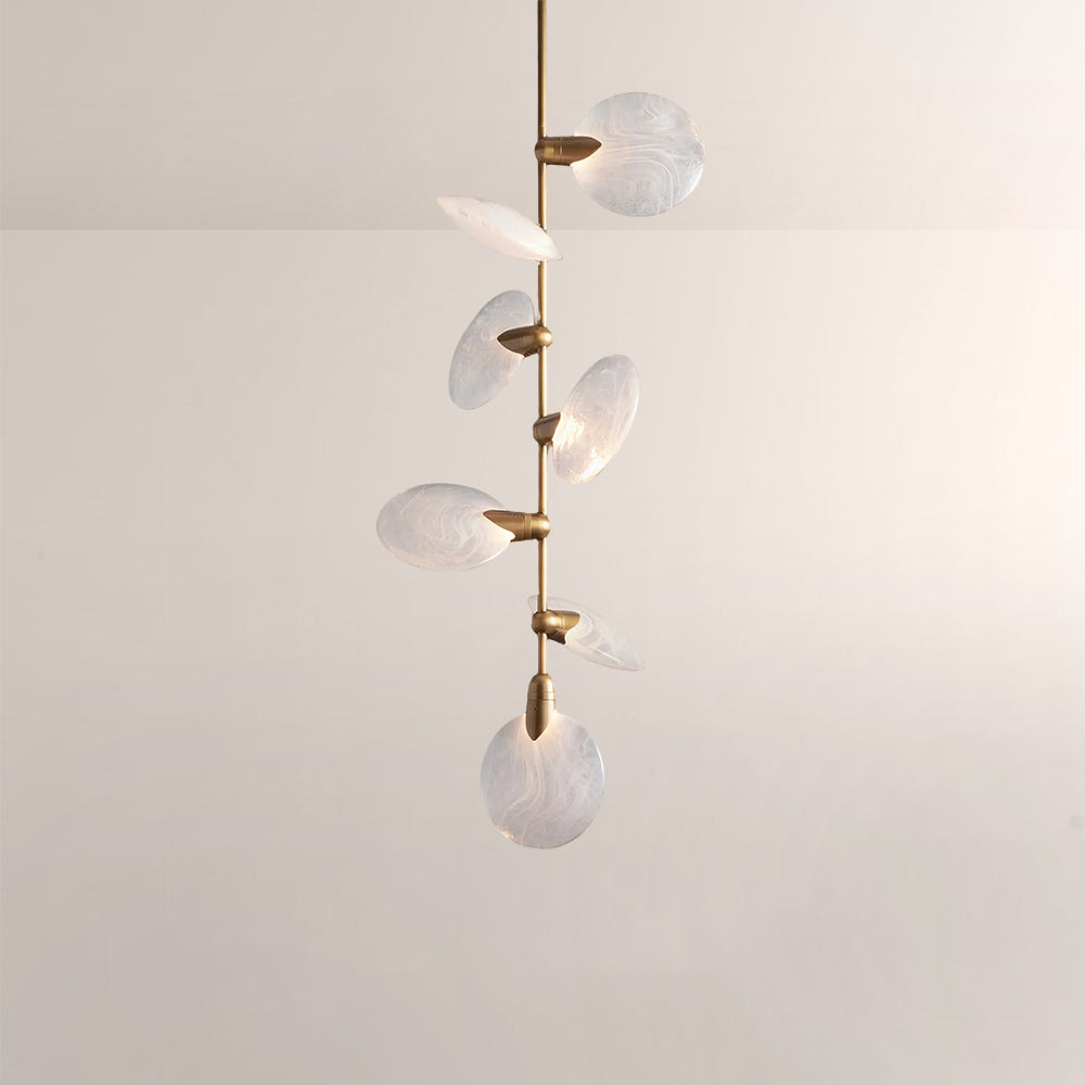 Lylo Nautilus Glass Disc Pendant-Fullstarlighting