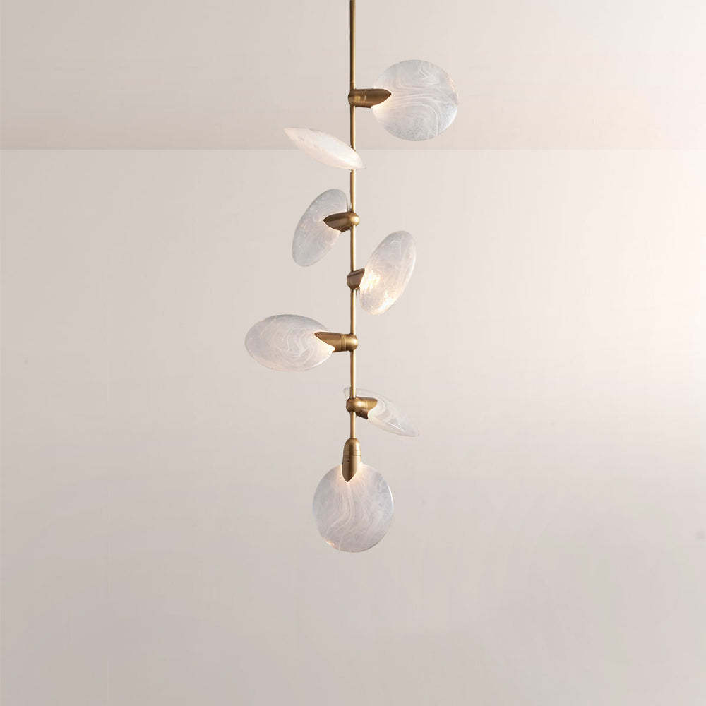 Lylo Nautilus Glass Disc Pendant-Fullstarlighting