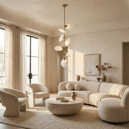 Lylo Nautilus Glass Disc Pendant