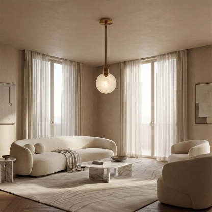 Lylo Orb Single Disc Pendant-Fullstarlighting