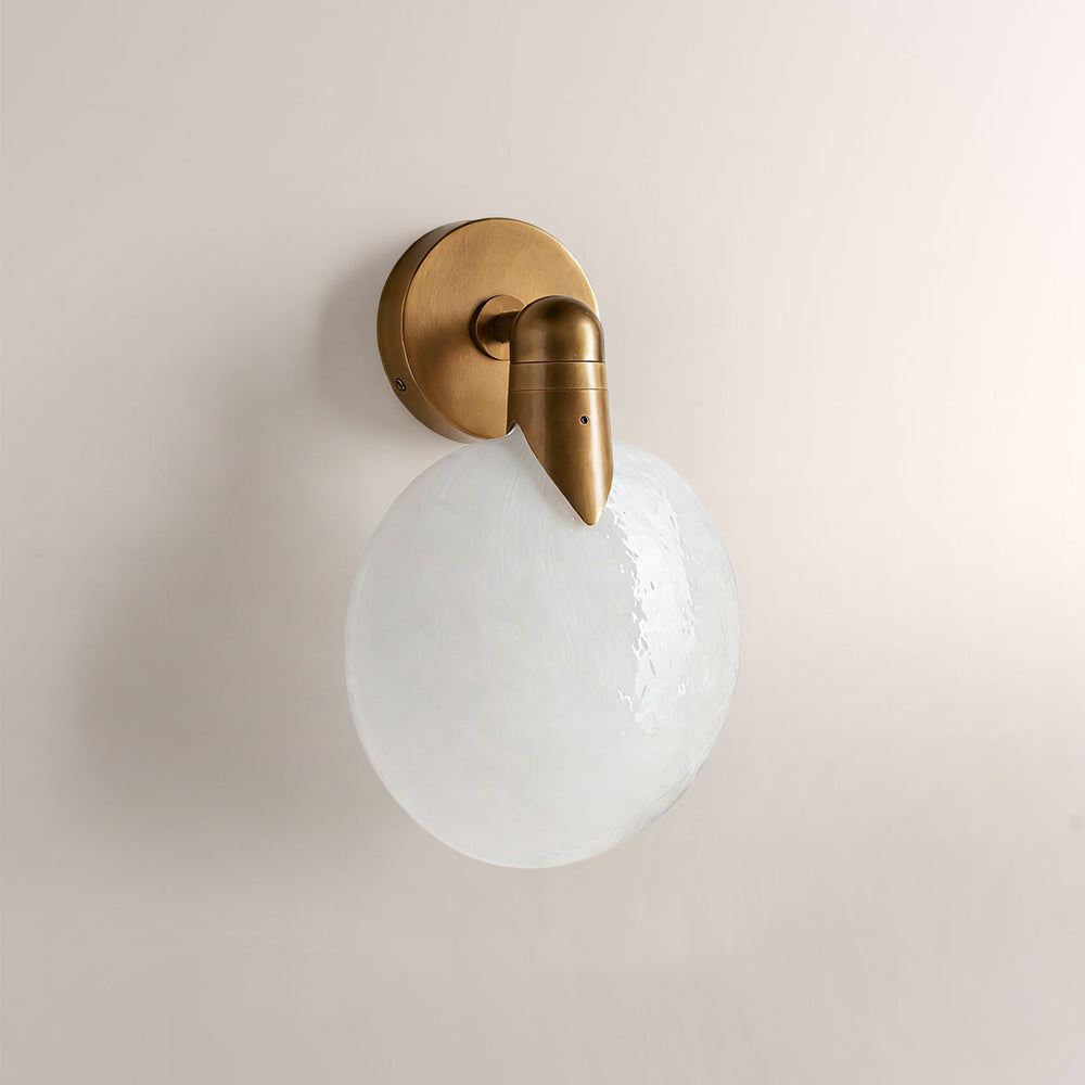 Lylo Orb Single Glass Wall Sconce-Fullstarlighting