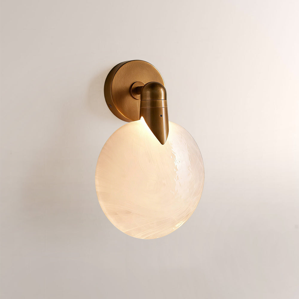 Lylo Orb Single Glass Wall Sconce-Fullstarlighting