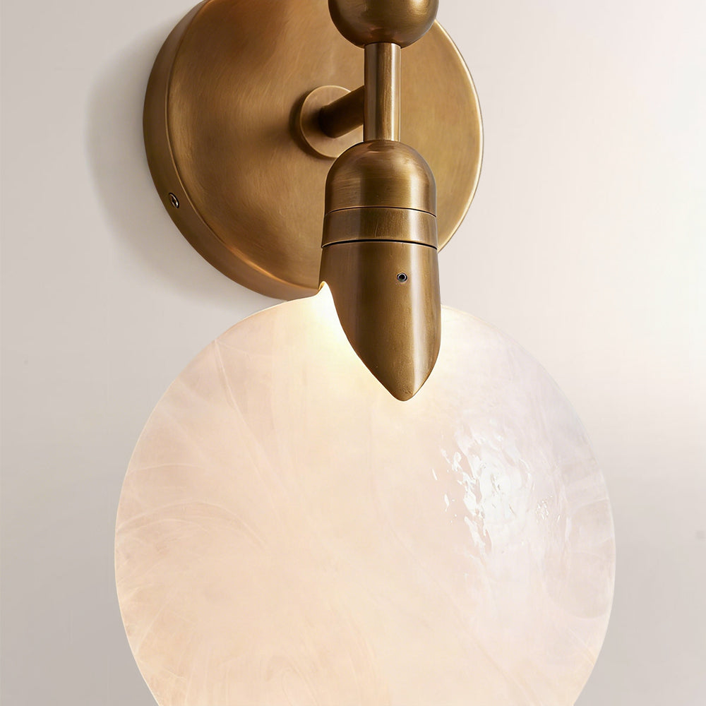 Lylo Textured Glass Double Wall Sconce-Fullstarlighting