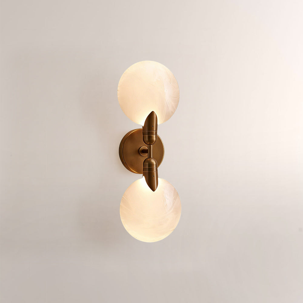 Lylo Textured Glass Double Wall Sconce-Fullstarlighting