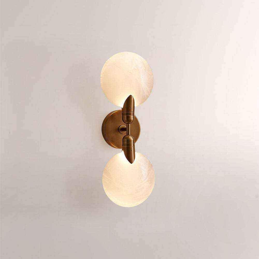 Lylo Textured Glass Double Wall Sconce-Fullstarlighting