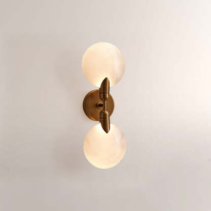 Lylo Textured Glass Double Wall Sconce-Fullstarlighting