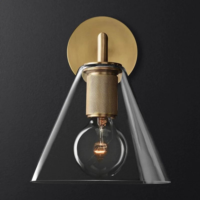 Machini Funnel Shade Sconce-Fullstarlighting