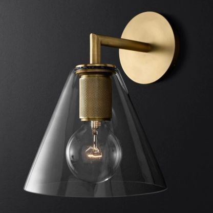 Machini Funnel Shade Sconce-Fullstarlighting