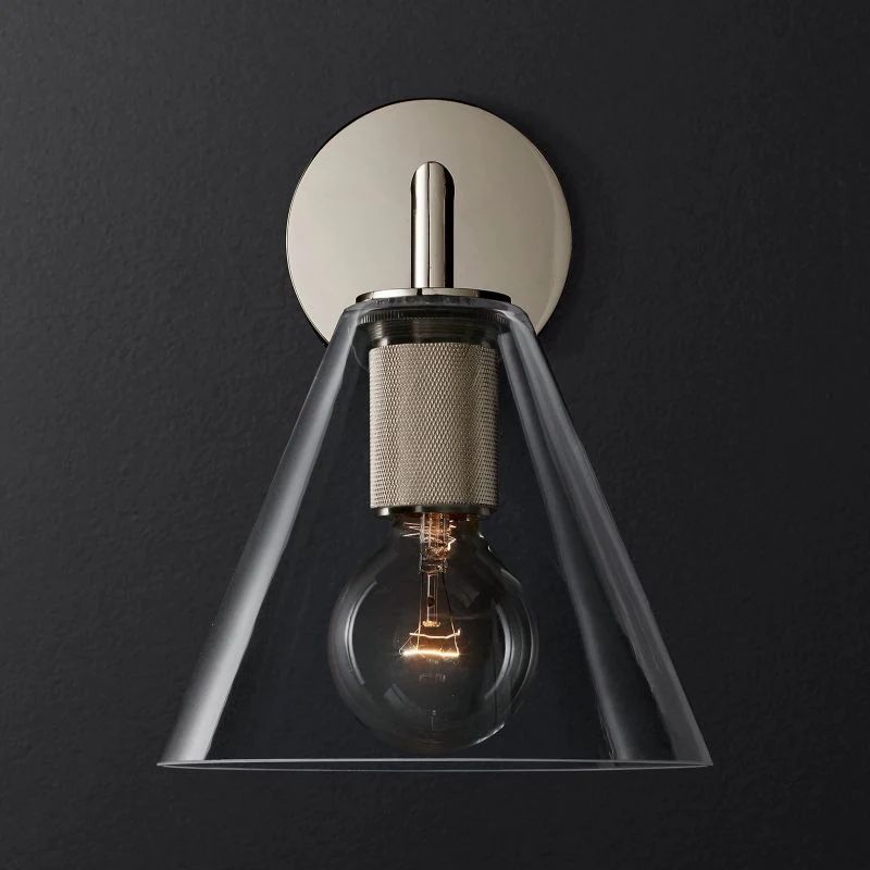 Machini Funnel Shade Sconce-Fullstarlighting