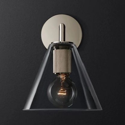 Machini Funnel Shade Sconce-Fullstarlighting