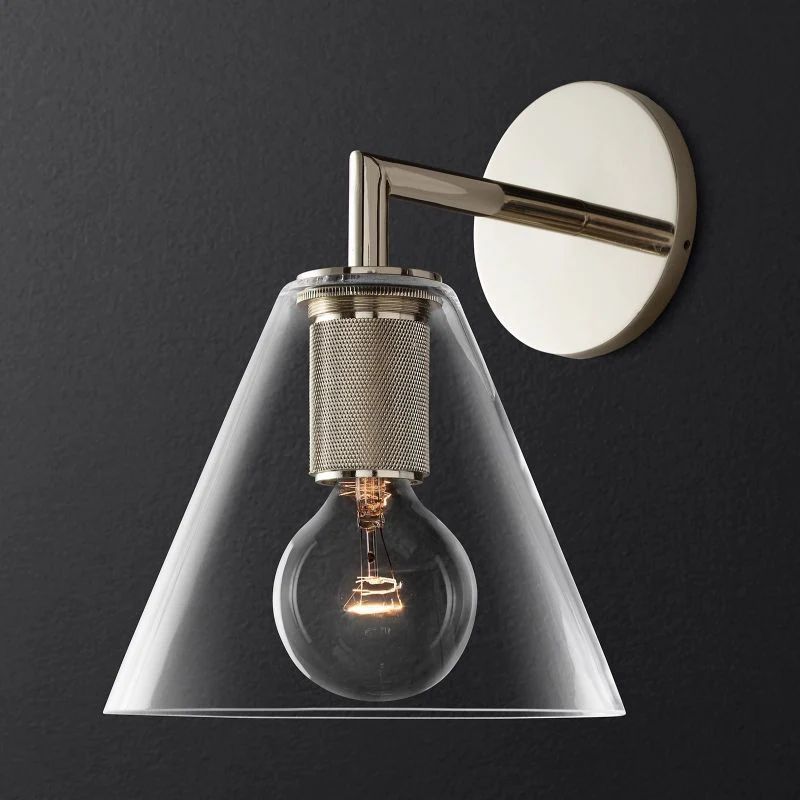 Machini Funnel Shade Sconce-Fullstarlighting
