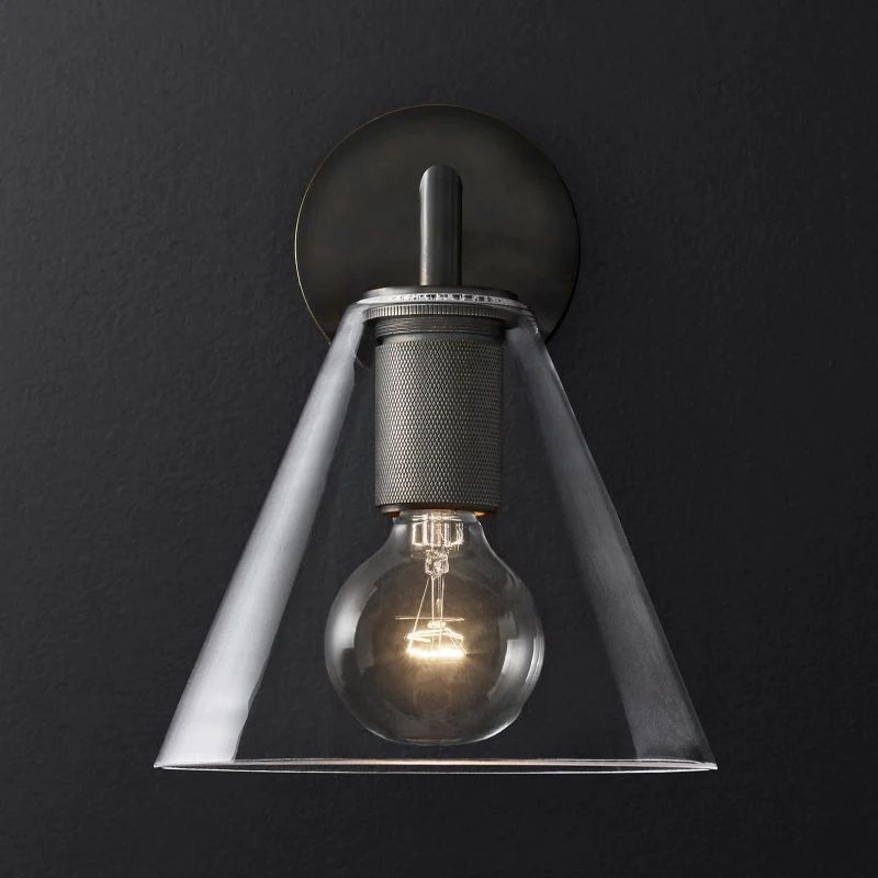 Machini Funnel Shade Sconce-Fullstarlighting